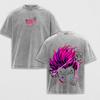 Manga Hunter x Hunter Hisoka Printed Tee Men Short Sleeve Clothing Washed Cotton T-shirt Vintage Casual T Shirt Harajuku Tshirt