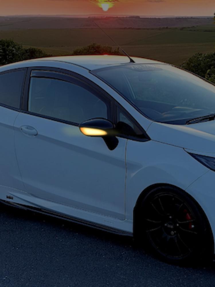 LED Smoked Amber Sequential Turn Signal Light Blinker Side Mirror Indicator For Ford Fiesta MK7 B-Max 2008-2017 Ford Accessories