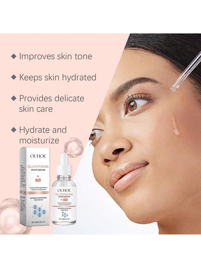 1Pc GLUTATHIONE WHITE SERUM Skin Stays Hydrated And Supple Improves Skin Dullness And Reduces Dark S