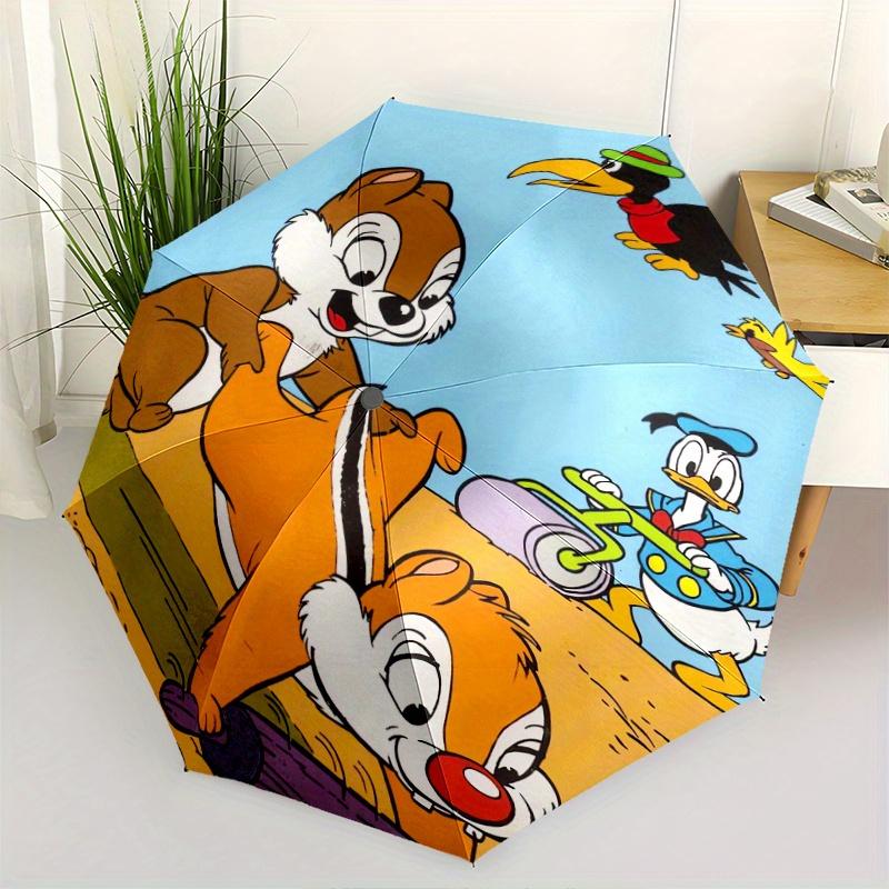 

Weeding Chip & Dale Design Automatic Opening and Closing Umbrella - Small Umbrella Suitable for Various Occasions, Portable 3-Fold Small Umb