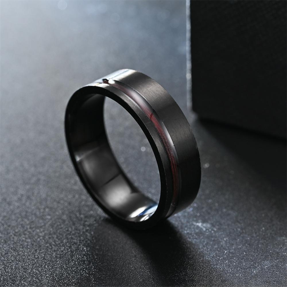 1Pc Fashionable and Versatile Men and Women Wearing Fashionable Titanium Steel Rings