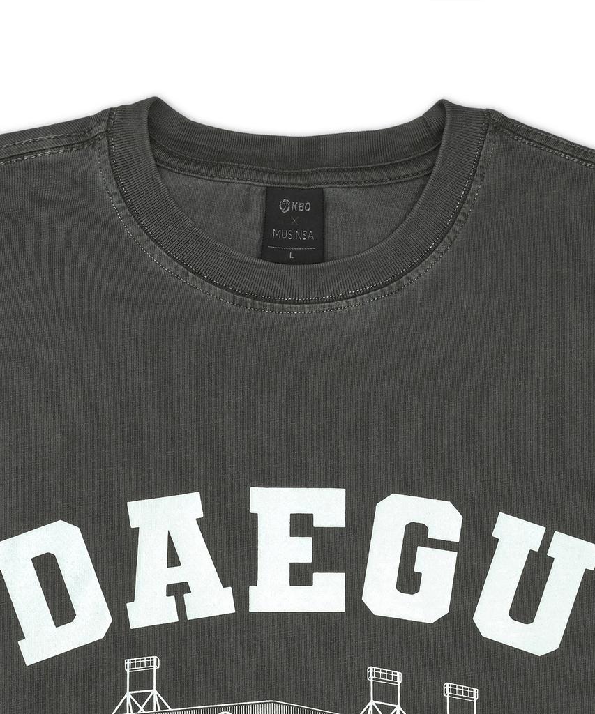 Hangugyaguwiwonhoe Mss X Kbo Ballpark Short Sleeve T-Shirt Charcoal Gray [Daegu Samsung Lions]