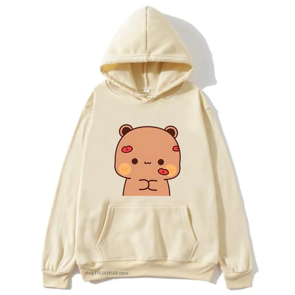 BuBu Kissed DuDu Hoodie Panda Bear Sweatshirt Couple Clothes Men Kawaii Women Tops Four Seasons Casual Streetwear