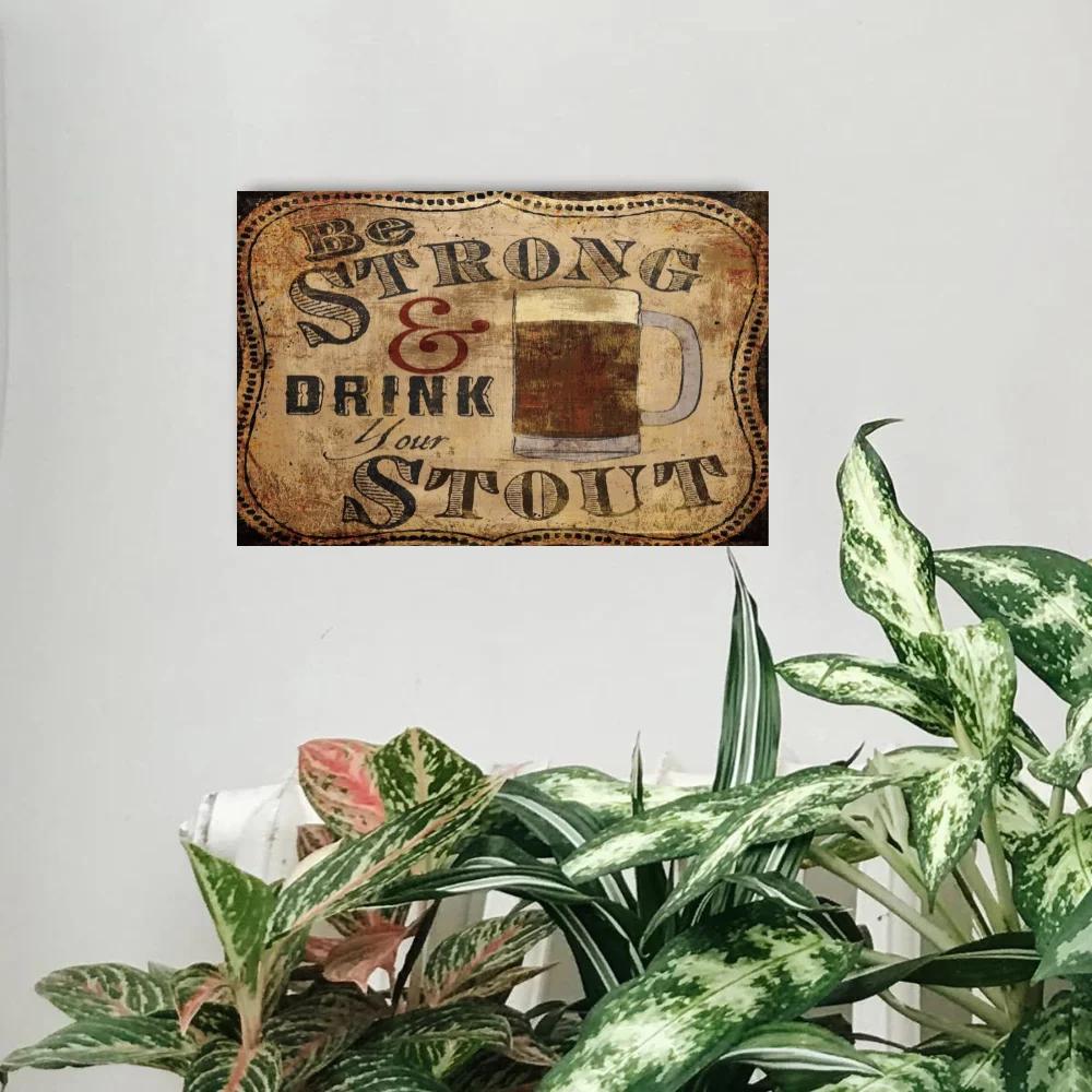 INEED Funny Beer Sign Plaque Vintage Metal Tin Signs for Home Man Cave Bar Decor Beer Lover Restaurant Kitchen Art Wall Decor