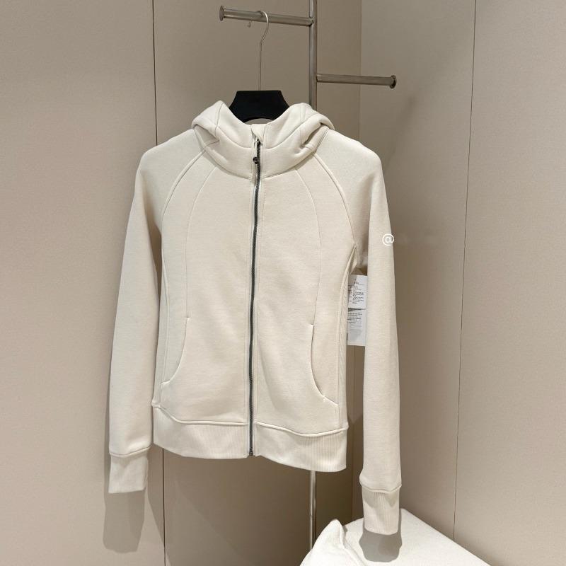 Autumn women's full zipper slim fit hooded fleece sweater casual outdoor slimming sports jacket