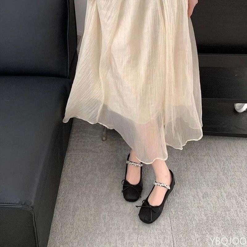 2025 casual comfortable summer fashion women's shoes simple a breathable ballet flat shoes outdoor women's versatile sandals