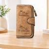 1pc Bird Pattern Long Zipper Wallet, Large Capacity Card Holder, Unisex Clutch Bag, Fashionable Zipper Coin Purse, Suitable for Daily Use, A Great