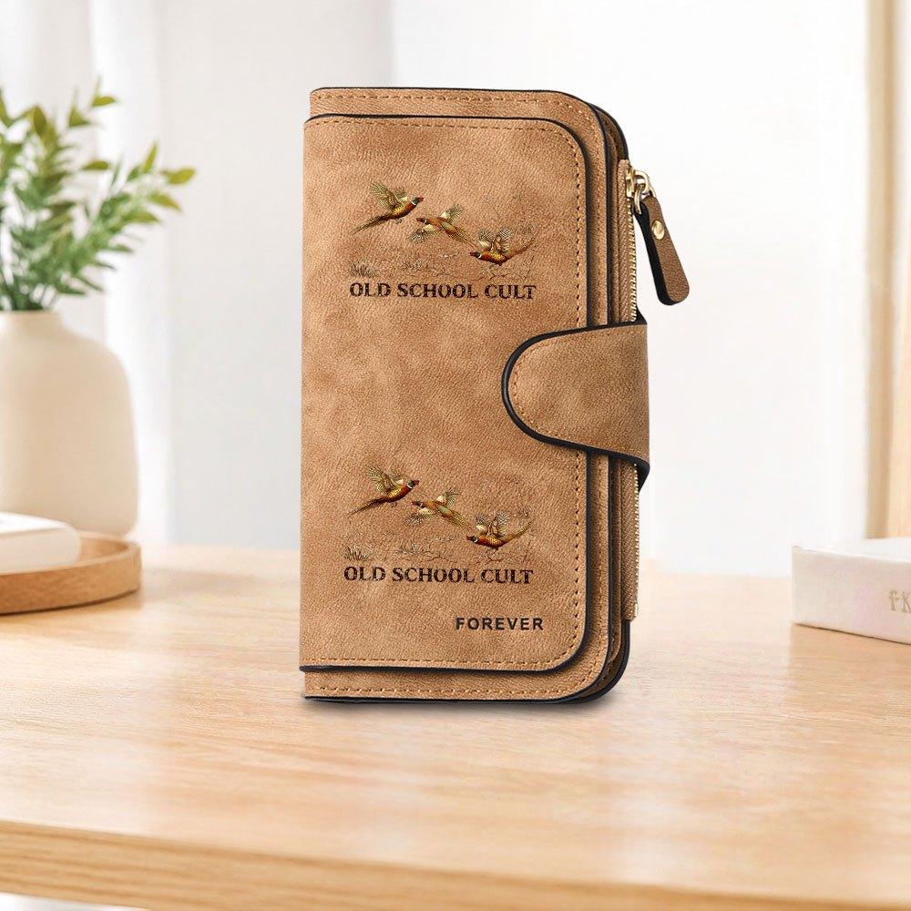 1pc Bird Pattern Long Zipper Wallet, Large Capacity Card Holder, Unisex Clutch Bag, Fashionable Zipper Coin Purse, Suitable for Daily Use, A Great