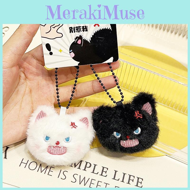 Fun And Playful Fluffy Plush Keychain Featuring Adorable Cartoon Design Pet