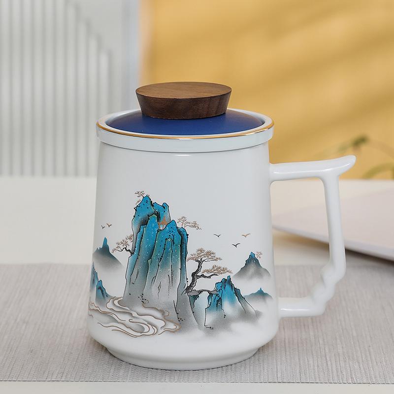 Premium Ceramic Mug with Custom Logo - Gift for Annual Company Event or Cultural Souvenir