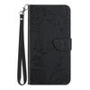 HT03 For Motorola Edge 50 Neo 5G/Moto S50 5G/Thinkphone 25 5G Case Butterfly Flower Imprint Leather Phone Cover with Strap