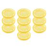 30 Pcs Plastic Fake Lemon Slices Simulation Fruit Model with Multiple Colors for Catering Hall and Photography