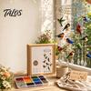 Modern Minimalist Patio Decor Graceful Bird Wind Chime, Stained Outdoor Sun Catcher Windchime, Colorful Yard Spiritual Peace Meditation Decorations,