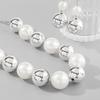 New Arrival Palace Style Vintage Mixed Color Pearl Necklace Luxury Elegant Earrings Jewelry Set Trendy Gifts For Women