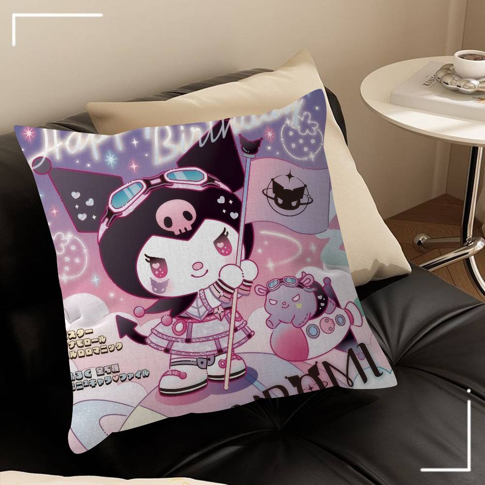 Anime cartoon black cute Stitch Lucky Dragon pillow cover sofa cushion cover home room decoration children gift
