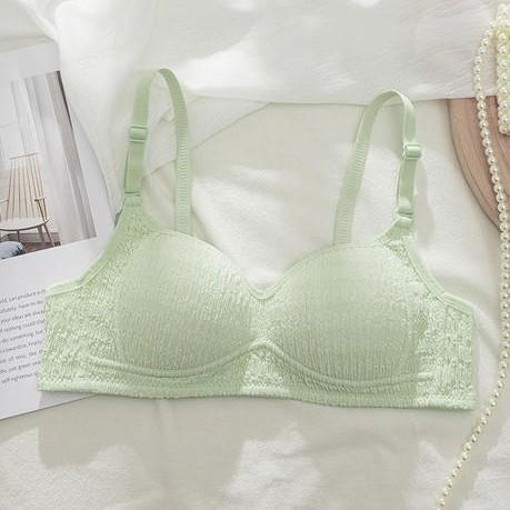 Girls students junior high school high school gather thin comfortable underwear small chest without steel ring development period bra breathable