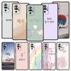 Korean Letter Phone Case For Xiaomi Redmi Note 15 14 13 12 5G 11 10 Pro Plus 4G 9S 14C 13C 12C 10C Soft TPU Cover