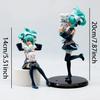 IN stock Sexy Girl Hatsune Miku Anime Figure Fashion Subclture Miku Action Figure Christmas Gift PVC Collection Model Doll Toys