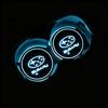 Car Colorful Glowing Water Cup Pad Emblem Accessory For Subaru STI Outback Forester Impreza XV Legacy WRX BRZ Tribeca ge3