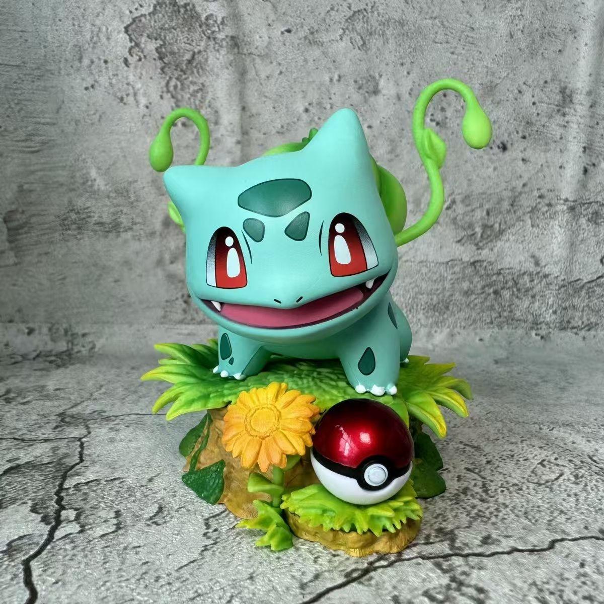 

Pokmon Bulbasaur Gengar anime Family Grass Series Collection Can be given as a present PVC Festival Adorable pet Ball playthings Present