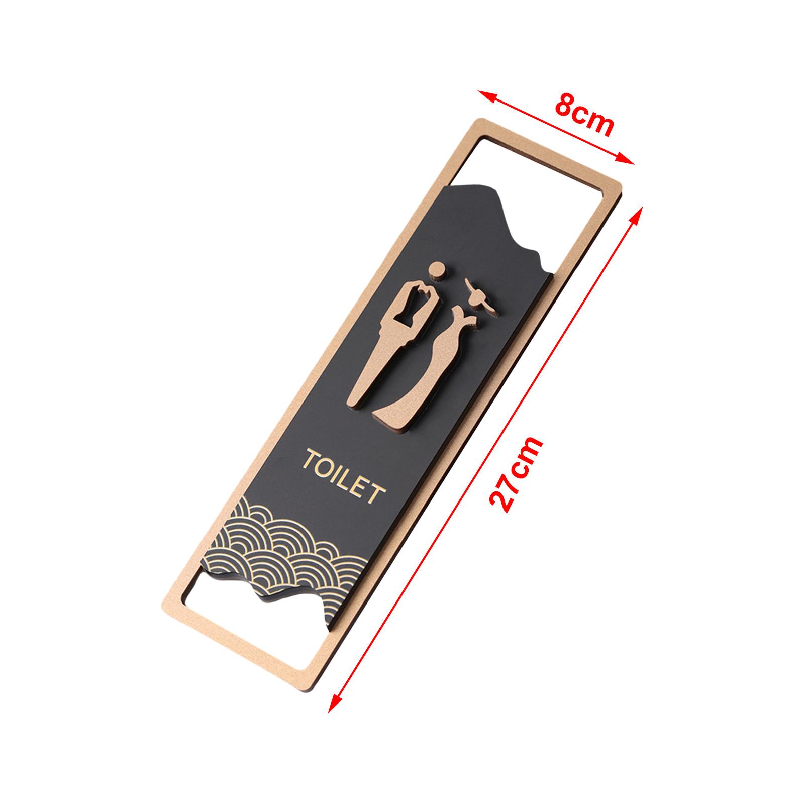 

Туалетная табличка Настенная табличка Туалетная вывеска Унисекс Туалетная табличка для Торгового центра Общественная Дверь или Стена Коммерческие Парки Магазины чёрный