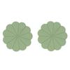 2PCS Heat Resistant Flower Shaped Silicone Mat Anti Scalding Table Mat Pot Holder  Tea Coaster