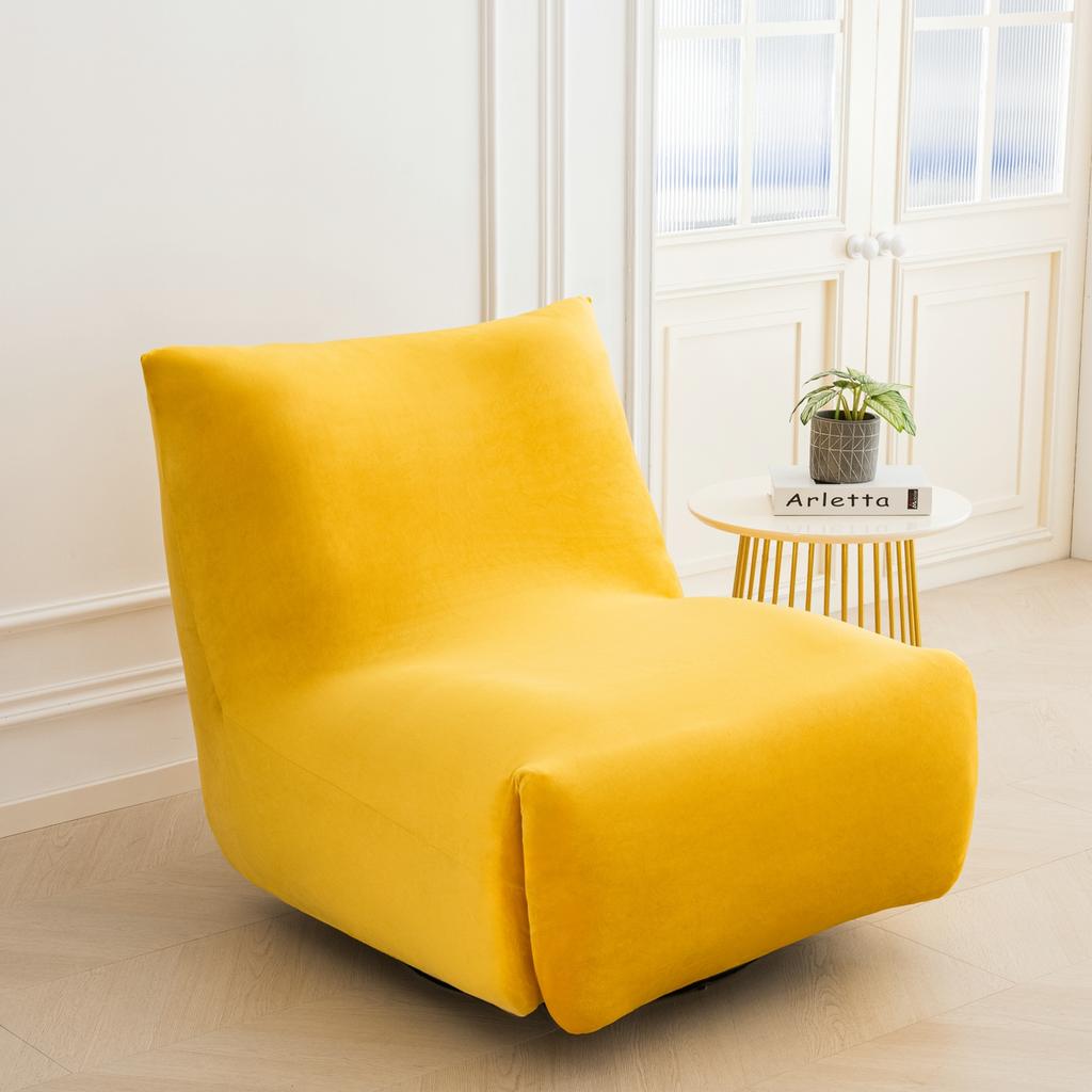 Coperture per Divano Basso Senza Braccioli in Velluto Elasticizzato Copertura Singola per Divano Copertura Protettiva Slipcover per Divano da Salotto Copertura Integrale per Soggiorno