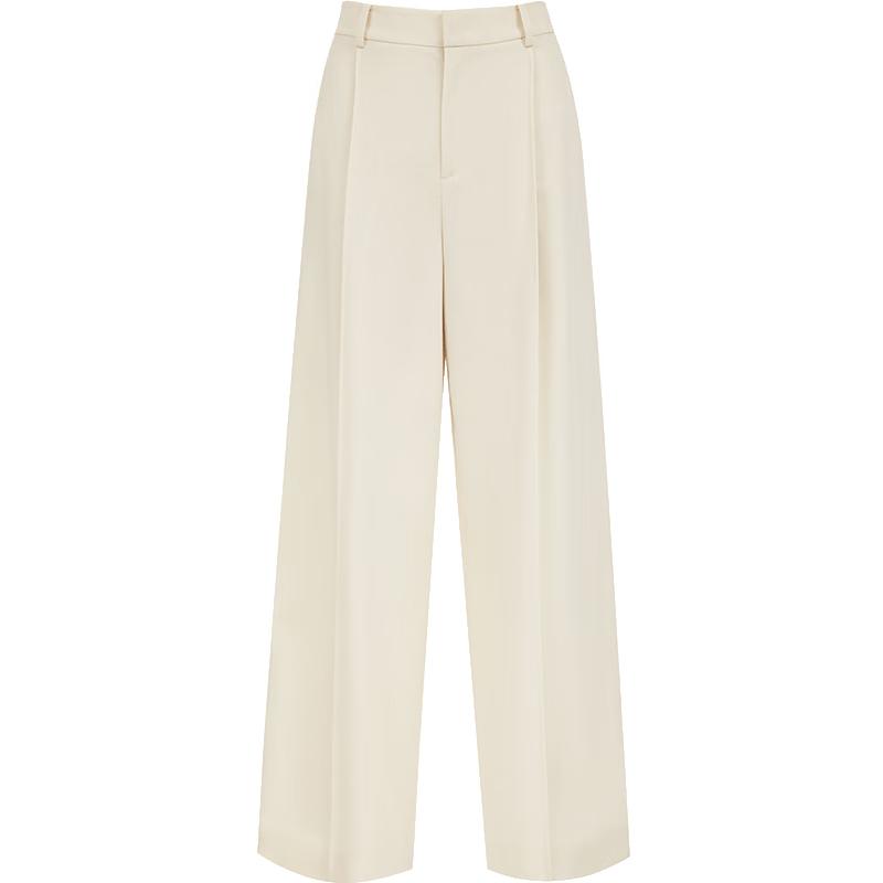 VEROMODA Pleated High-Waisted Straight-Leg Trousers