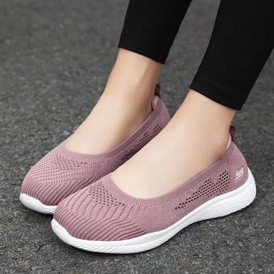 Spring Summer Women's Cloth Shoes Women's Breathable Soft Bottom Fashion Casual Non-slip Ladies Breathable Single Shoes