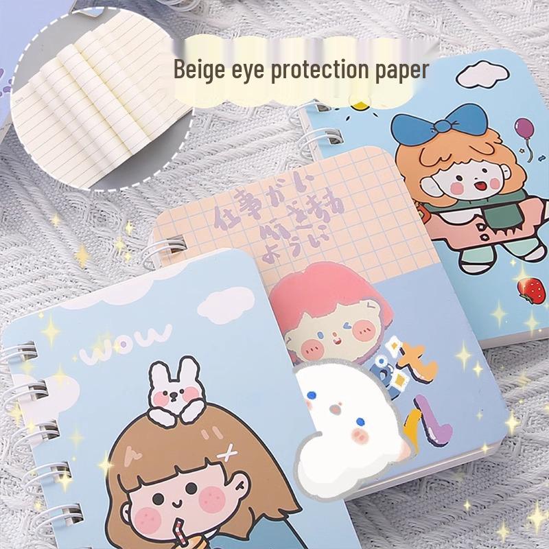 Set of 20 Mini Cartoon Sticky Notebooks for Students