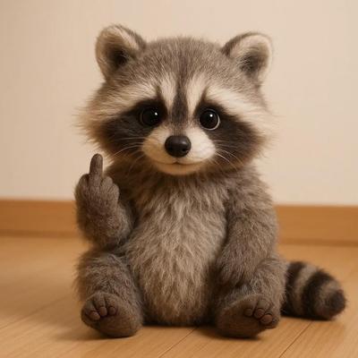 Bambola Animale Flip-off Dito Medio Mucca delle Highlands Peluche Peluche Panda Sfacciato