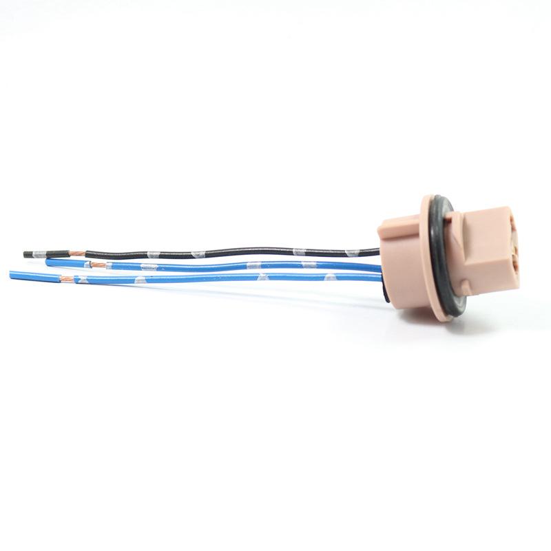 

1 PCS T20 Automotive Bulb Socket - 7443 Dual Filament Connector For Brake Lights With Copper Core Wiring