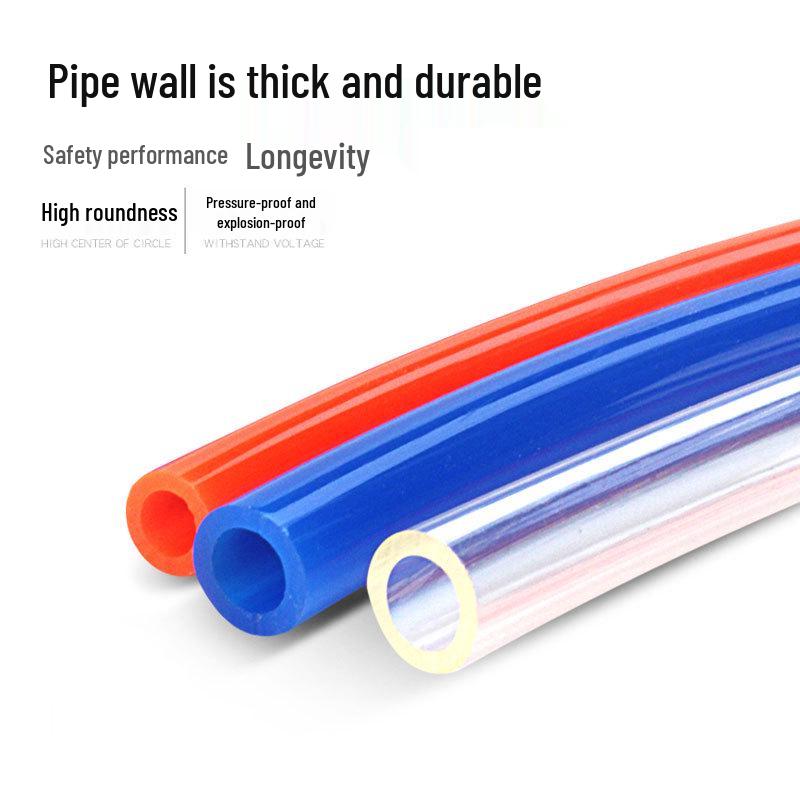 Transparent PU Air Hose for Compressors: Sizes 3-22mm