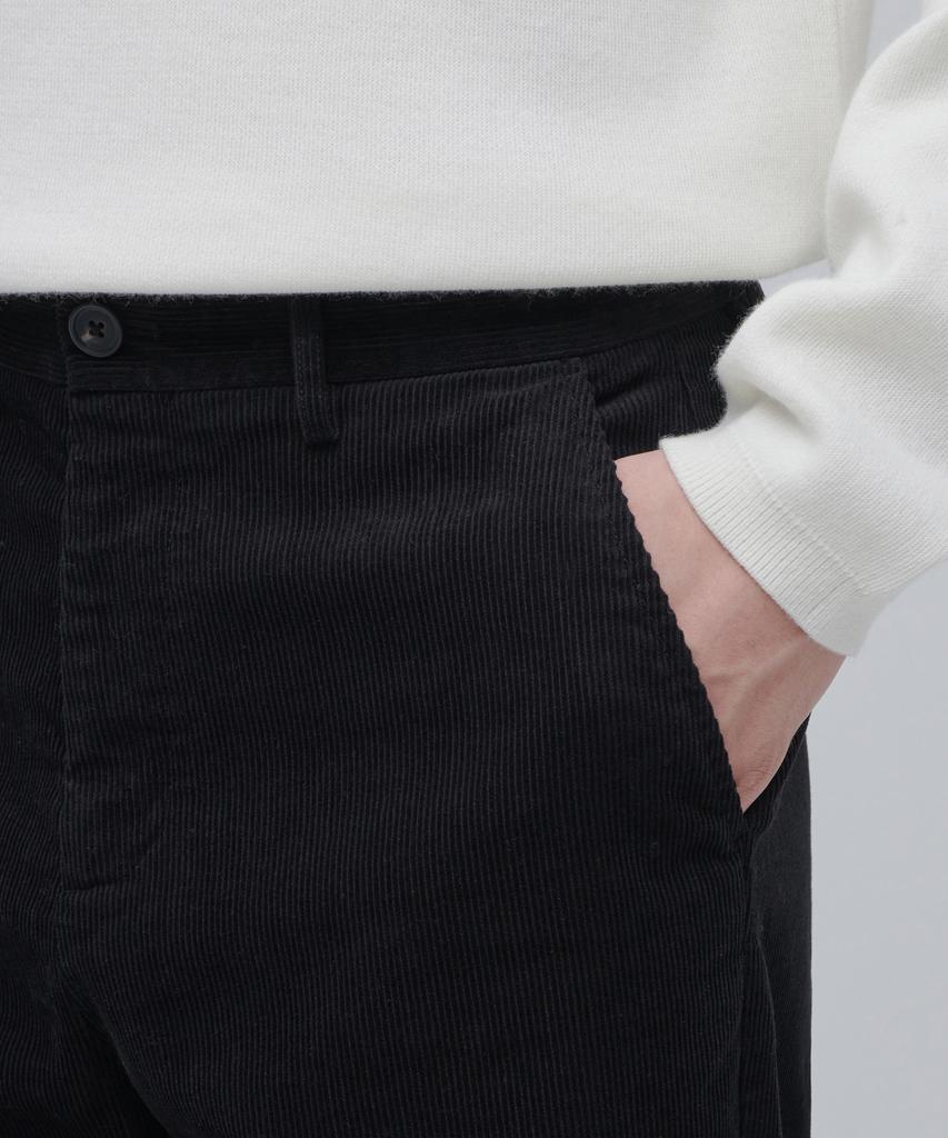 MUSINSA STANDARD Regular Fit Corduroy Pants [Black]