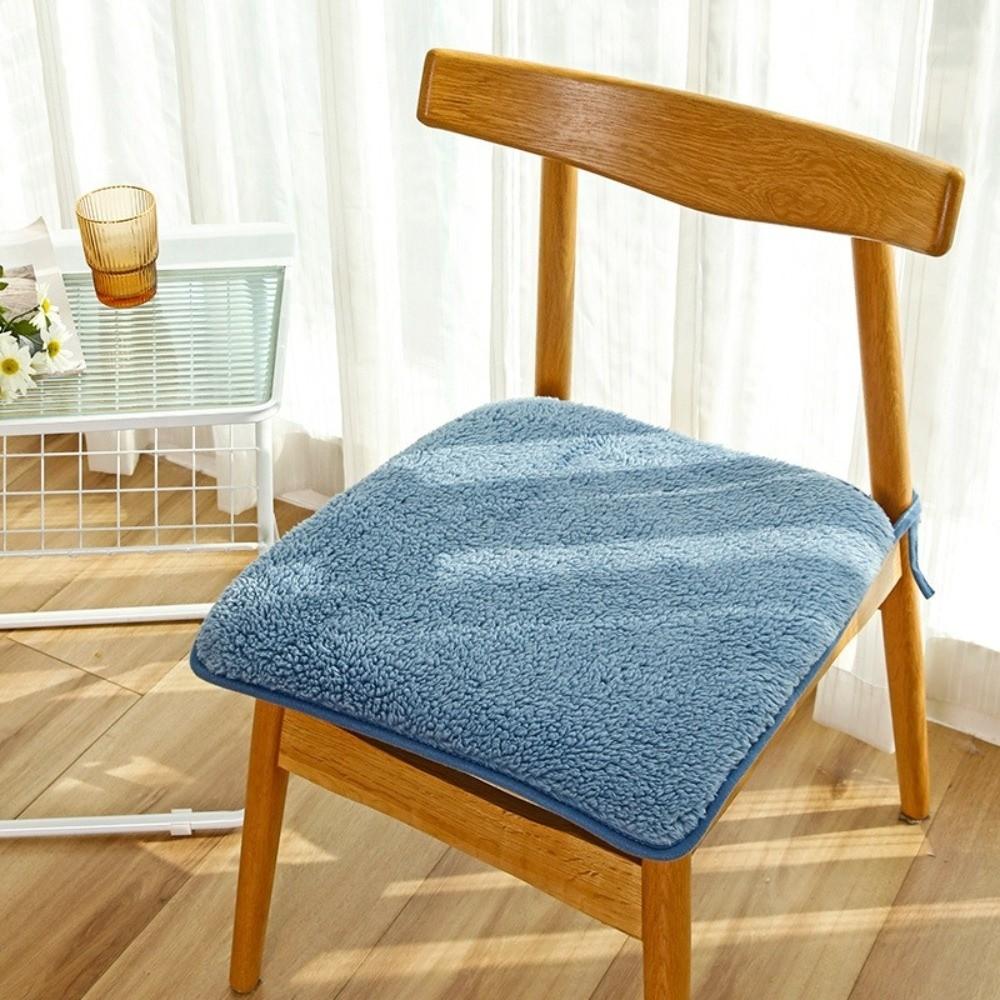 40/45cm Plush Seat Cushion Anti-Slip Car Seat Pad Soft Office Chair Pad