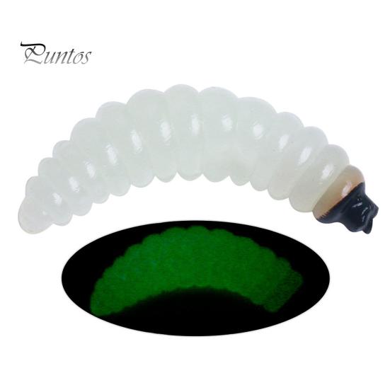 Wide Range Fishing Bait 50Pcs/Bag Soft Lure Baits Simulated Red-Mouthed Mealworm Shape Maggot Grub Tackle Brightly Colored Fish