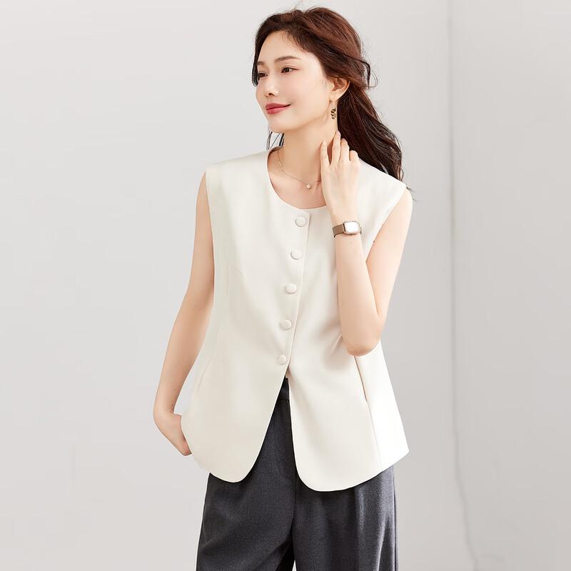 TERRE BLEUE Damen Professioneller Lockerer Weste-Blazer