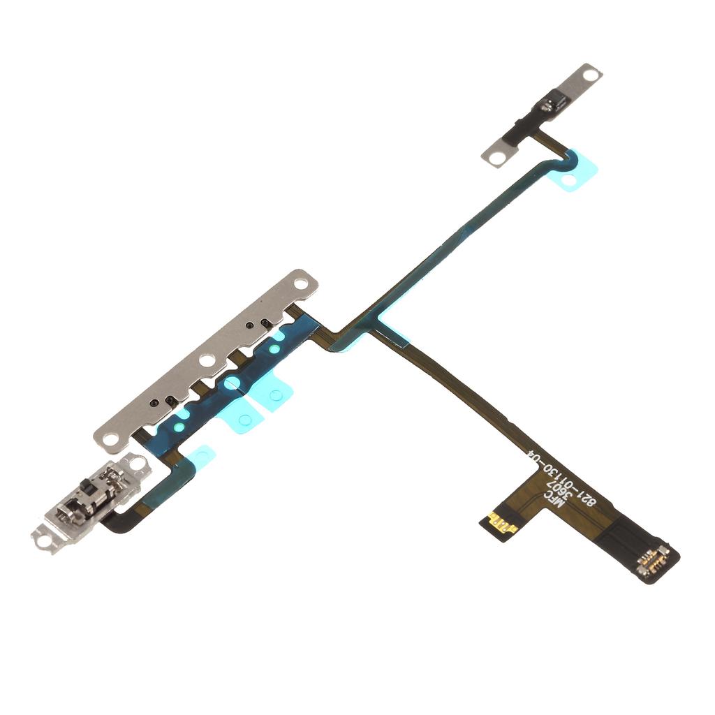 Volume Button Flex Cable Spare Part with Metal Plate for iPhone X