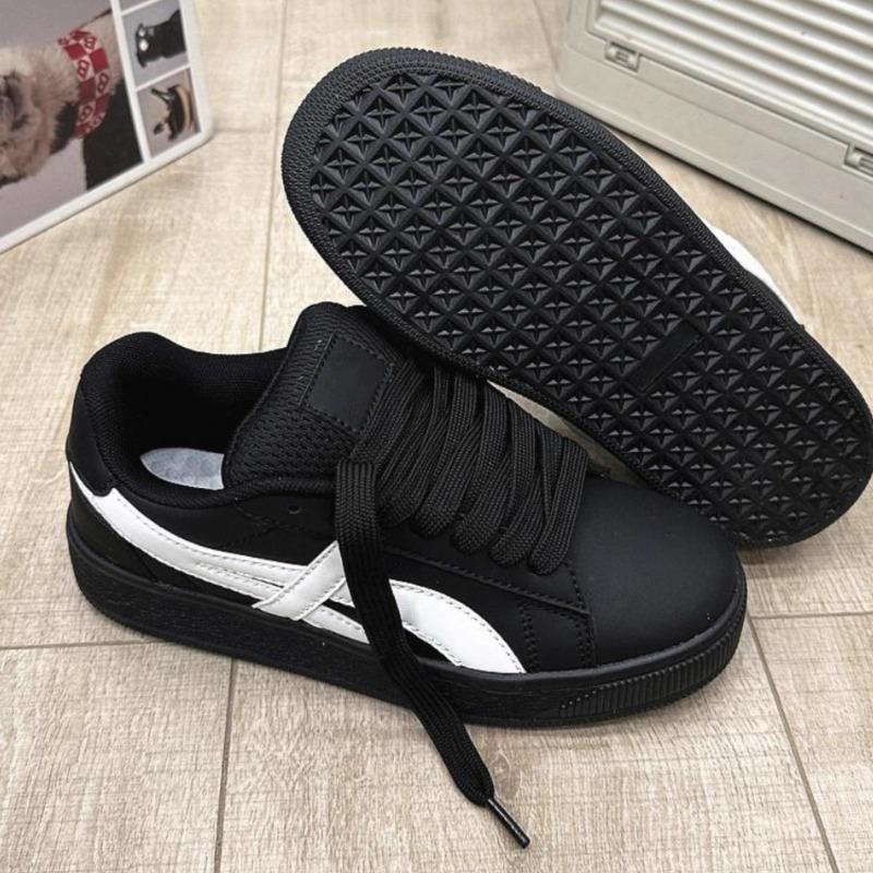 Retro Black Bread Shoes Women's Tide Spring and Summer New Student Versatile Casual Couple Board Shoes Women