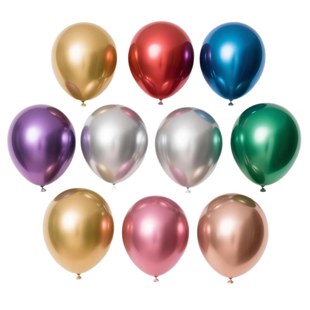 Metallic Helium Balloons: 10'' & 12'' for Weddings, Birthdays & Parties