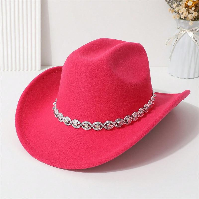 Men and Women Jazz Hat Party Festival Stage Performance Simple Top Hat High Quality Woolen Straw Hat Western Cowboy