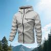 Men's Soft Jacket Windproof Hooded Lightweight Outdoor Jacket for Spring and Hiking Casual