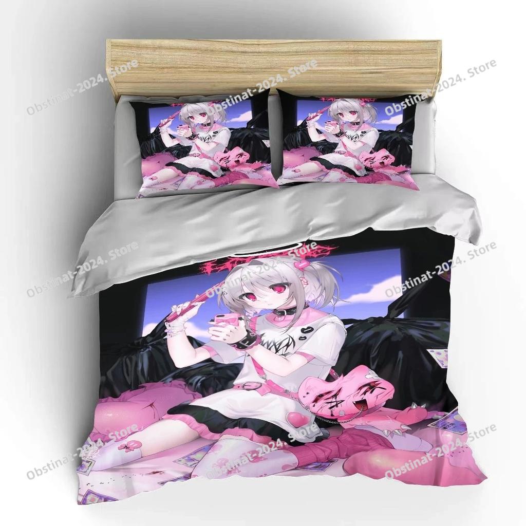Japanese 3D Anime Moe Double Bed Duvet Cover Bed European Bedding Sets Home Textiles Luxury Pillow Cases Bedroom Bedding Sets