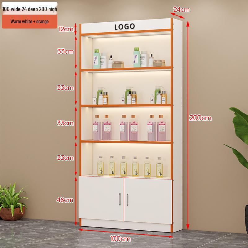 Illuminated Beauty Product Display & Storage Cabinet