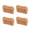 4pcs Wooden Hair Comb Fine Tooth Reduce Hair Breakage Ergonomic Design Massage Comb Birthing Comb