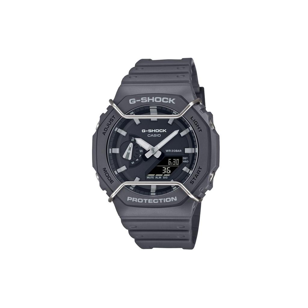 Casio G-Shock Octagonal Series Dual Display Sports Watch Men Watches Gray GA-2100PTS-8APR