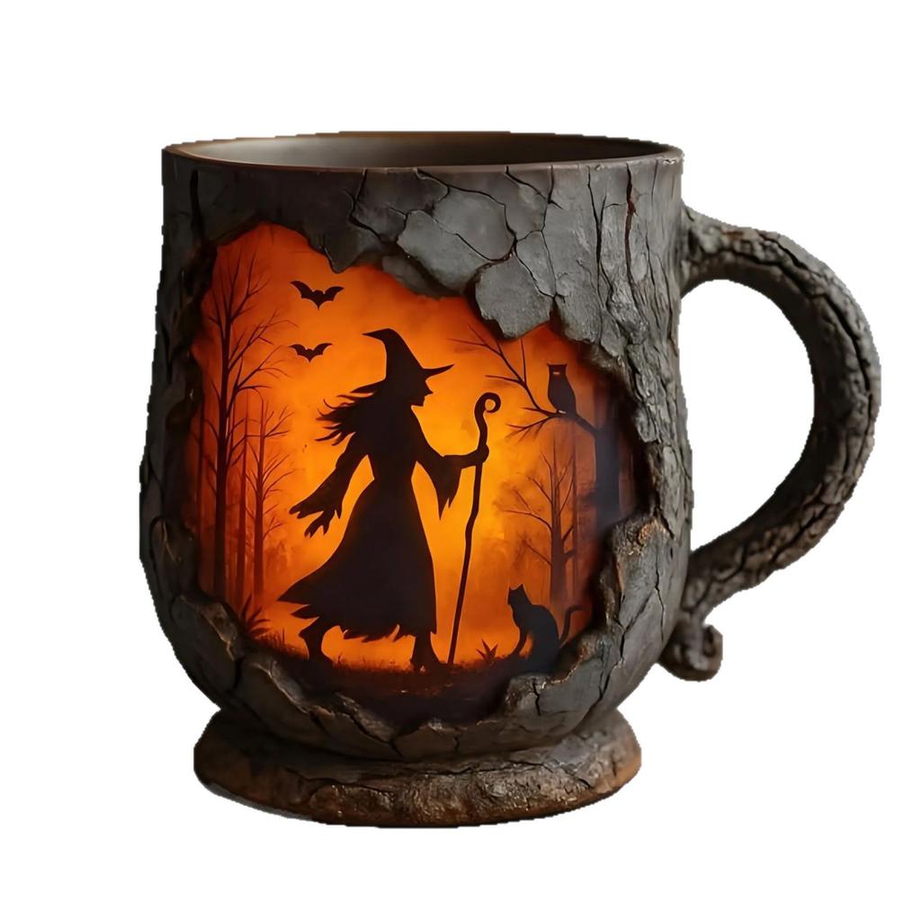 Mystical Forest Witch Mug Decorative Ceramic Cup