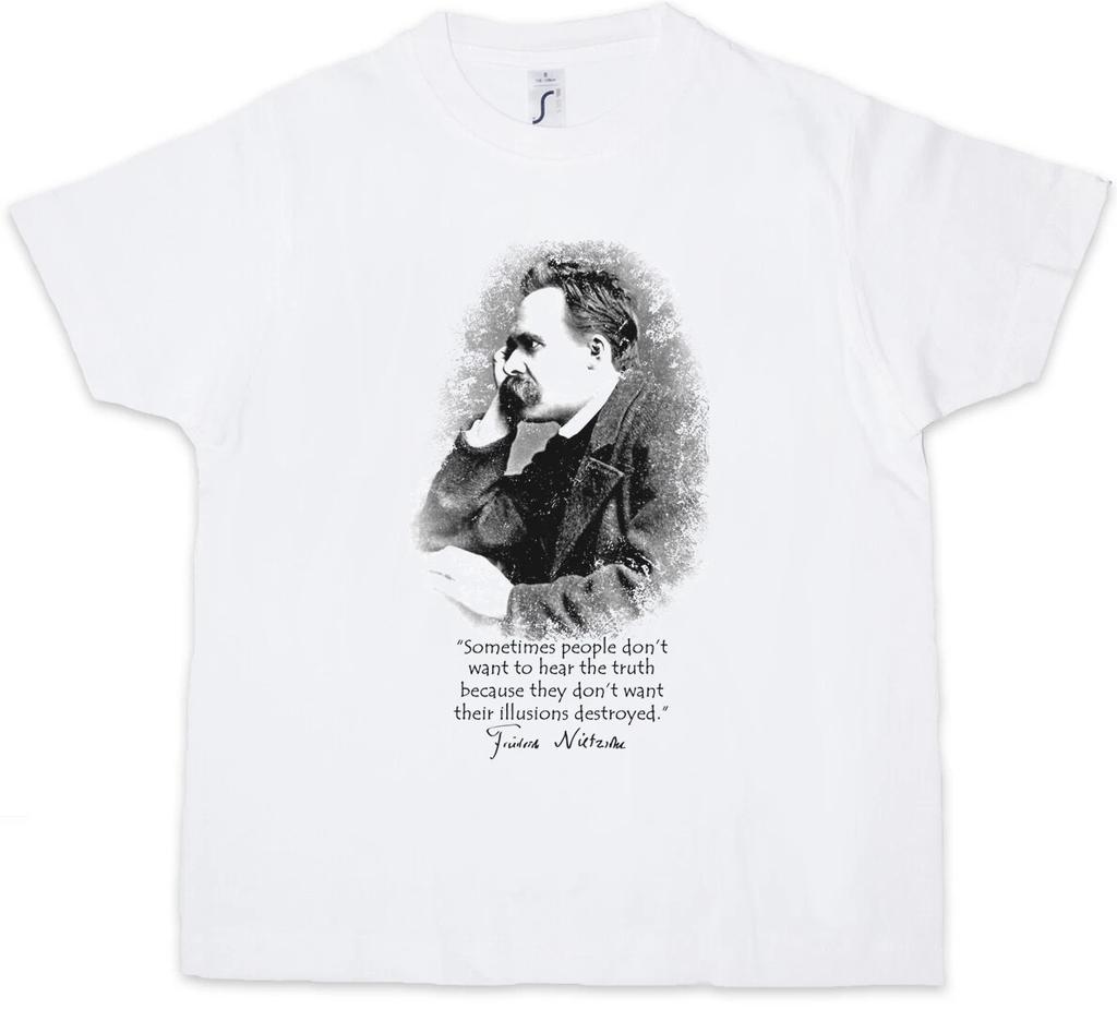 FRIEDRICH NIETZSCHE ILLUSIONS Kids Boys T-Shirt Illusions Truth Nihilism-
