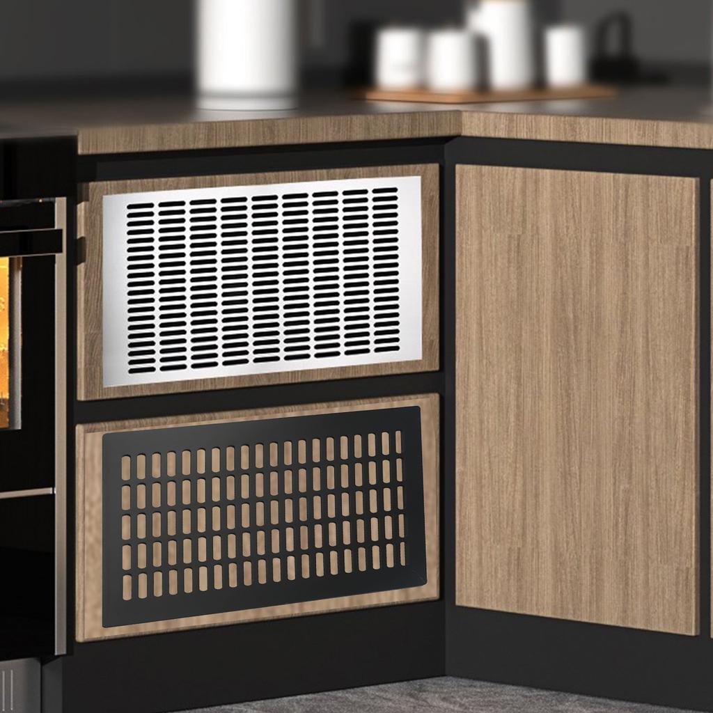 Breiter Lüftungsschlitz aus Aluminiumlegierung, perforiertes Blech, Stegplatte, Lüftungsgitter, Lüftungsschlitze, atmungsaktives Mesh-Lüftungsgitter für den Kleiderschrank