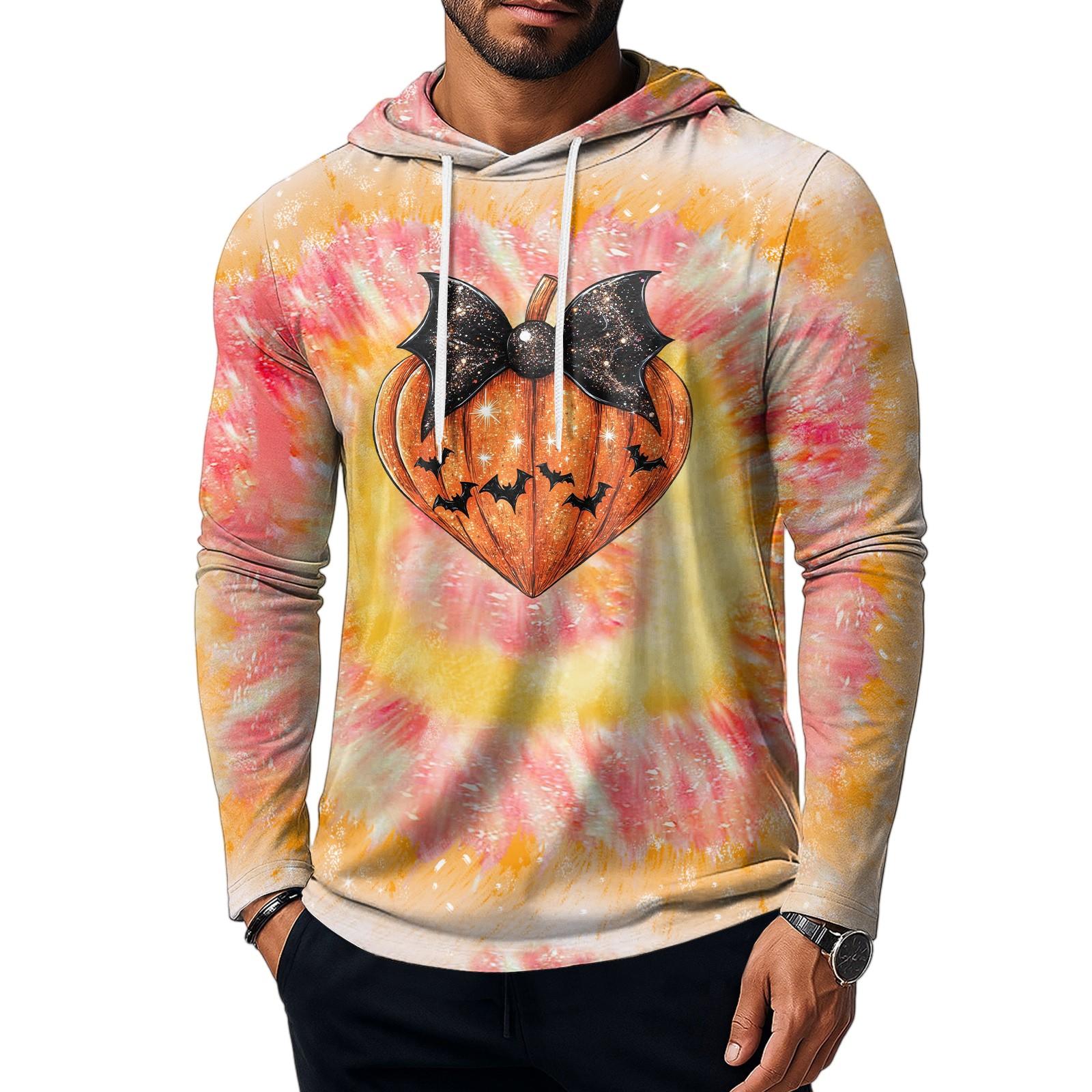 

Мужская толстовка с коротким рукавом, хлопковая толстовка с капюшоном, легкая толстовка, худи, пуловер XXXL оранжевый